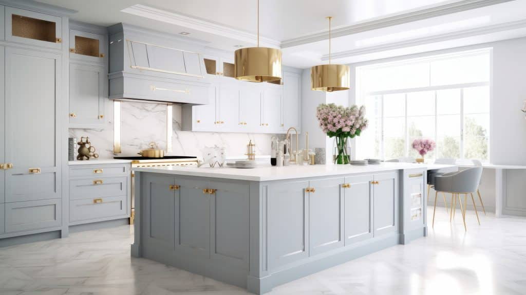 Luxurious kitchen room, representing high-end estate staffing opportunities for candidates at Lorraine Lee Estate Staffing.