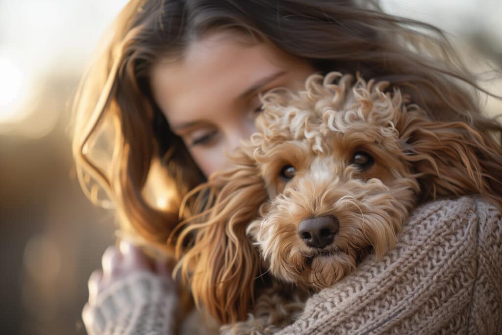 Luxury personal assistant walking a dog in Palm Beach, Florida estate.